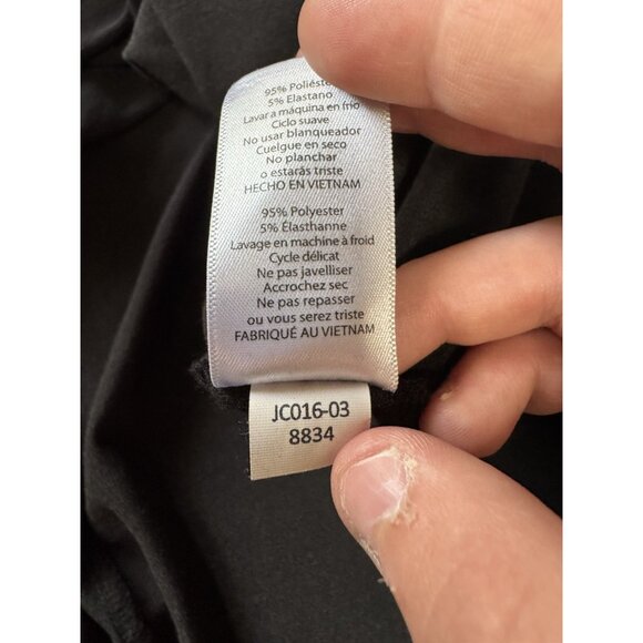 LuLaRoe Black Solid Hi-Lo T Shirt Dress Size Small Polyester Beachy Flowing - Picture 8 of 9